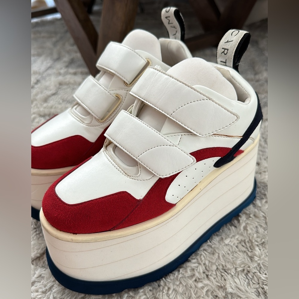 Stella McCartney Women's White Eclypse Platform Sneakers